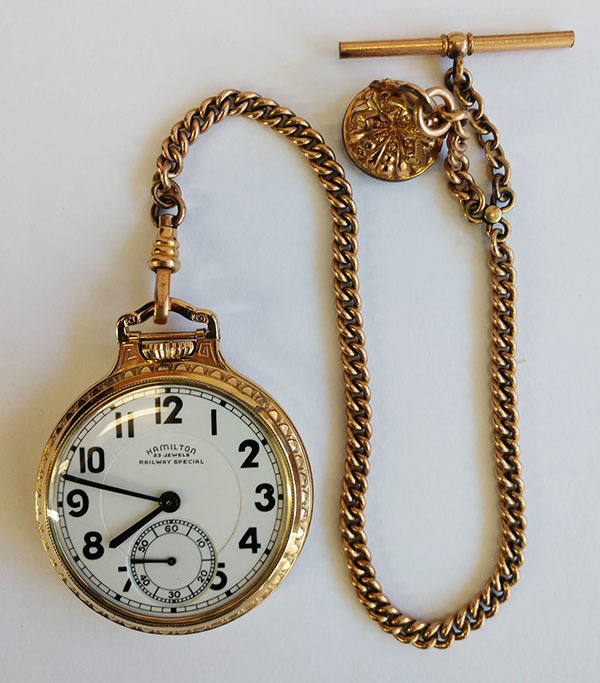 James E Ricotta hamilton pocket watch antique watch collector